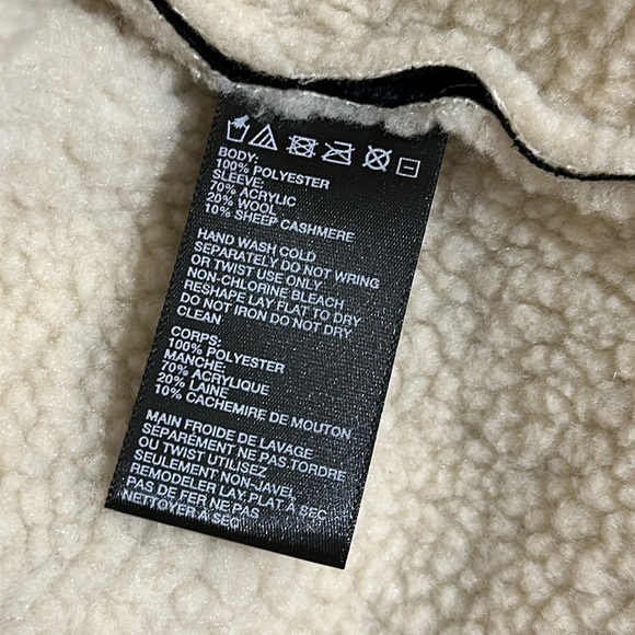 BDG Mixed Media Wool Sheep Cashmere Lining and Trim - S - Picture 11 of 13